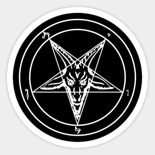 Pentagram Sigil of Baphomet Sticker